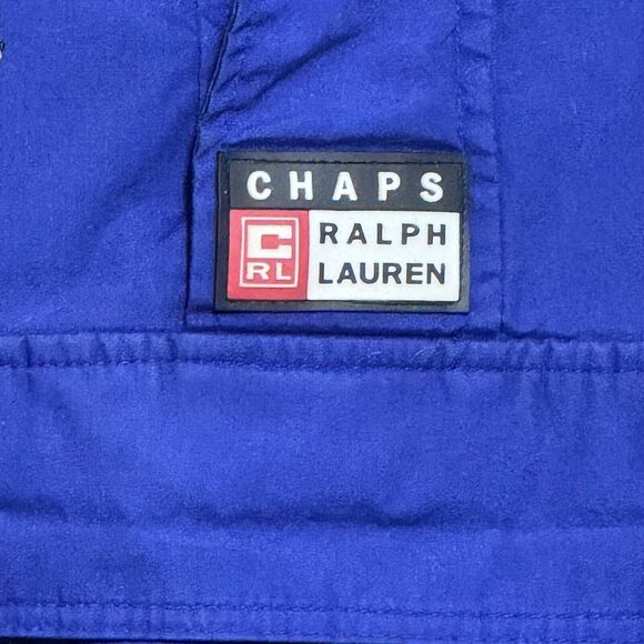 Vintage 90's Chaps Ralph Lauren Anorak WindbreakerJacket Pullover Hooded XLT - Picture 3 of 15